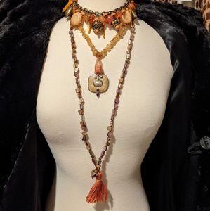 Tassel / beaded vintage Necklace collection (3)🦊
